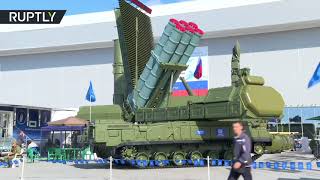 Russian Rostec unveils Sosna amp BUKM3 air defence systems at Army2018 [upl. by Orlov]