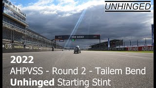 2022  Onboard Unhinged  AHPVSS Round 2 Tailem Bend  Race Start [upl. by Roath867]