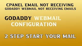 cpanel mail mx record Cpanel Email not Receiving  Godaddy Webmail not Receiving Emails in Hindi [upl. by Samuella]