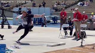 RYAN CROUSER SHOT PUT WORLD RECORD SERIES [upl. by Sihtnyc643]