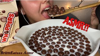 ASMR WHOPPERS WITH MILK MUKBANGCRUNCHY EATING SOUNDS  NO TALKING [upl. by Joleen]