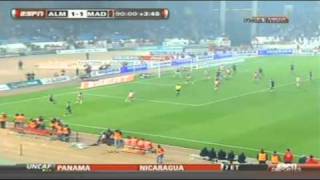 Cristiano Ronaldo crossbar free kick against Almeria 11 in last minute [upl. by Axia60]