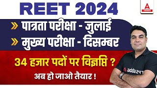 REET New Vacancy 2024  REET Exam Update  REET Notification कब आएगा [upl. by Benson]