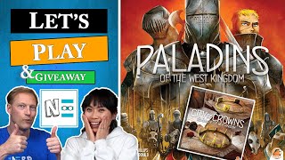 Paladins of the West Kingdom City of Crowns  Live Playthough and Giveaway 82 [upl. by Publius]