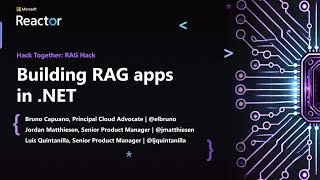 Building RAG apps in NET [upl. by Ycniuqal]