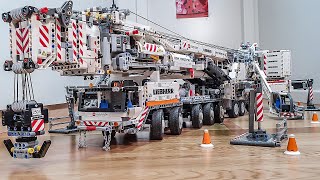 Lego Technic Liebherr LTM 11200 Crane Final Test MOC by Jeroen Ottens [upl. by Tedie]