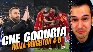 Che GODURIA la Roma di De Rossi 🥳 RomaBrighton 40 [upl. by Erminie]