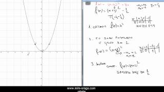 Matematika 2  crtanje grafa kvadratne funkcije  translacijom [upl. by Kovacs]