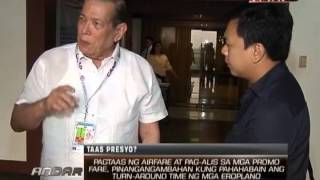 News5E  PISO FARE SA MGA EROPLANO MAWAWALA NA  ANDAR JULY 19 2013 [upl. by Helene]