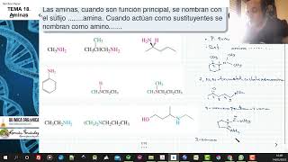 TEMA 18 AMINAS  181 NOMENCLATURA DE AMINAS [upl. by Camila]