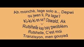 Oswald Ft Rutshelle Guillaume  Kraze Lyrics Closed Captioned [upl. by Ely]