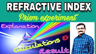 Refractive index of material of Prism experiment [upl. by Winfrid]