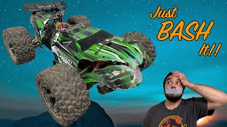 SHUT UP AND BASH Cheap brushless upgraded HOLYTON 9205E RC car insanity [upl. by Kifar]