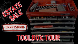 Estate Sale Toolbox Tour Tool Haul Vintage Craftsman Snapon Stanley Mechanics Toolbox Reveal [upl. by Coussoule]