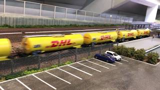 ROCO 63564 R4C 145CL 004  VBV DHL Kerosin Express [upl. by Birkner561]