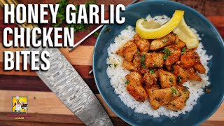 Honey Garlic Chicken Bites  Delicious and Easy to Make [upl. by Georges]