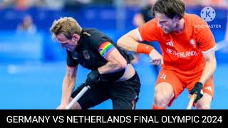 germany vs Netherlands hockey [upl. by Wyck]