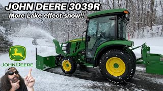 JOHN DEERE 3039RMore heavy lake effect snow [upl. by Garzon]