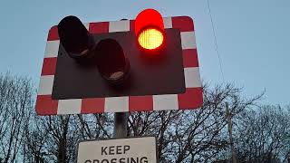 MPV niblock road level crossing co antrim 221124 [upl. by Mahan]