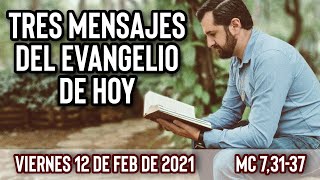 Viernes 12 de Febrero Mc 73137  Tres Mensajes del Evangelio de Hoy [upl. by Celisse]