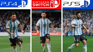 EA Sports FC 24  Switch  PS4  PS5  Graphics Comparison  Analista De Bits [upl. by Odraleba]