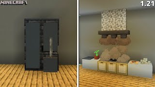 2 Easy Kitchen Build Hack Ideas in Minecraft 121 Java Edition Bedrock Edition [upl. by Alius902]