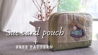 how to sew Sue card pouch  free pattern [upl. by Quiteria835]