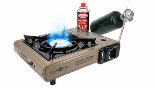 Gas One GS3400P Propane or Butane Stove Dual Fuel Stove Portable Camping Stove [upl. by Getraer575]