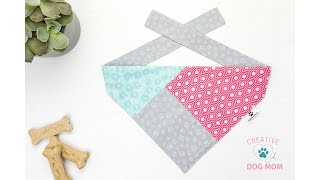 1hour Dog Bandana  Modern Dog Bandana Tutorial [upl. by Acinorej]