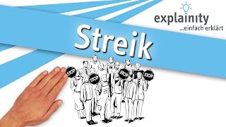 Streik einfach erklärt explainity® Erklärvideo [upl. by Morrill974]