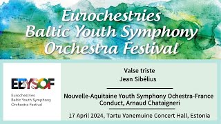 Valse tristeEurochestries 2024 Baltic Youth Symphony Orchestra Festival [upl. by Eerual]