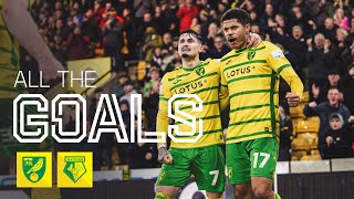 SIX GOAL THRILLER AT CARROW ROAD 🍿  ALL THE GOALS  Norwich City 42 Watford [upl. by Naga811]