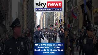 NYC LIVE Hispanic Day Parade NYC 2024 Desfile de la Hispanidad New York  Sky News Pakistan [upl. by Aronow]