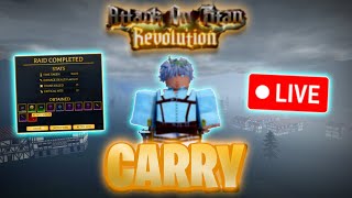 🔴 LIVE AOT Revolution Carrying VIEWERS [upl. by Adao]