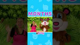 Morning movement songs for kindergarten  Months of the Year  Pevan amp Sarah [upl. by Eornom]