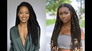 Braid Hairstyles for Black Women 2019 [upl. by Yrrok]