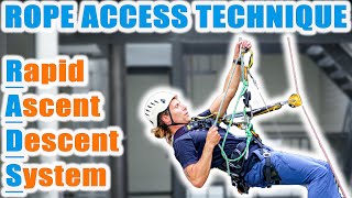 Rapid Ascent Descent System  RADS  IRATA Rope Access Training [upl. by Prussian]