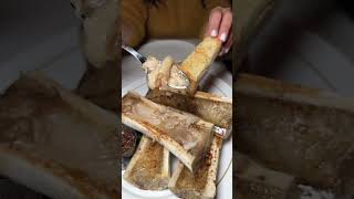 Bone Marrow appetizer at Niccos Steakhouse in Las Vegas [upl. by Nirra]