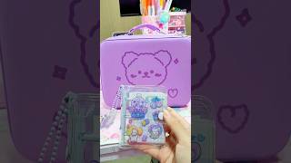 Purple Bag ASMR 💜🔮 schoolsupplies stationery [upl. by Almat185]