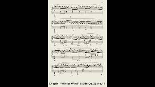 🥶”Winter Wind” Chopin Etude Op25 No11 shorts [upl. by Hallock868]