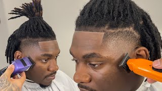 CLEANEST TAPER amp DREADLOCKS  BARBER TUTORIAL [upl. by Adliwa]