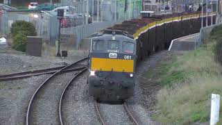 IÉ 087 amp 081 on Timber trains in Counties Waterford Kilkenny Carlow amp Kildare [upl. by Rhys697]