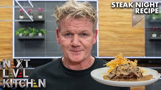 Gordon Ramsay Cooks Up a Simple Steak Dinner with Fries [upl. by Okin]