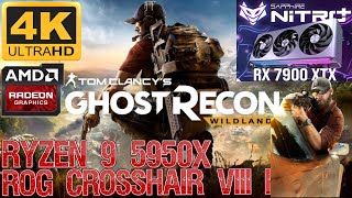 Ghost Recon Wildlands 4K  RX 7900 XTX NITRO  Ryzen 9 5950X [upl. by Monahon]