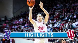 Northwestern at Indiana  Highlights  Big Ten Womens Basketball  Jan 28 2024 [upl. by Smitty]