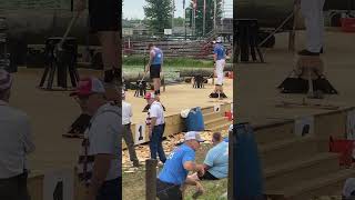 Woodchopping Final Men’s Underhand Hayward Wisconsin Lumberjack World Championships amandabeams3354 [upl. by Archie]