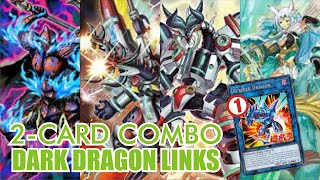 YGO 2CARD COMBO 5 NEGATES BOARD TCG READY  DARK DRAGON LINKS ACT3 [upl. by Anyrtak]