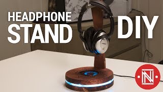 DIY Headphone Stand with USB lights [upl. by Anilegna]