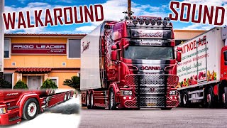 WALKAROUND amp SOUND Scania R999 V8 Sarantos [upl. by Chadd]