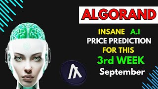 Insane ALGORAND Price Prediction for THIS WEEK by AI [upl. by Arramat]